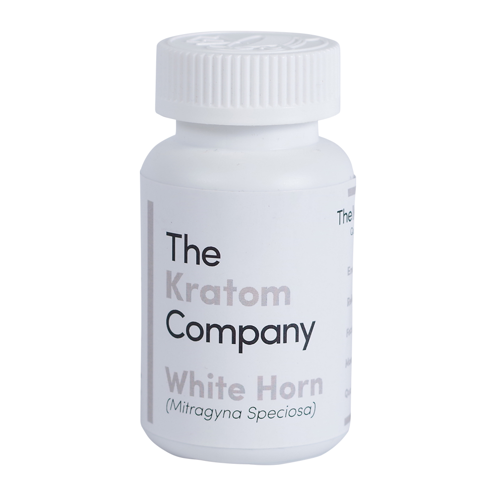 The Kratom Company Kratom Capsules Kratom The Kratom Company White Horn 75 Count 