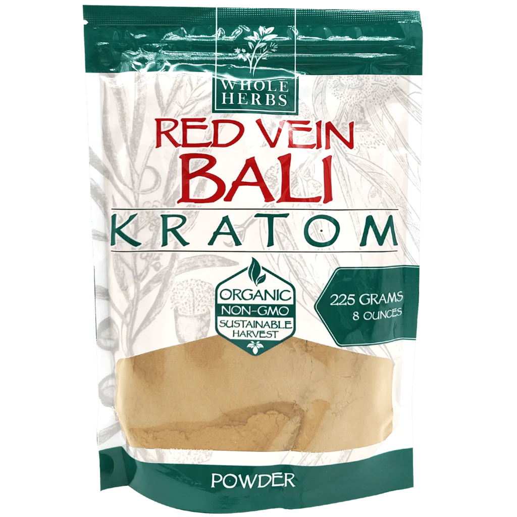 Whole Herbs Powder Kratom Whole Herbs Red Vein Bali 3.5 Ounces 